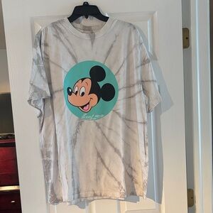 Disney Gray tie dye tshirt